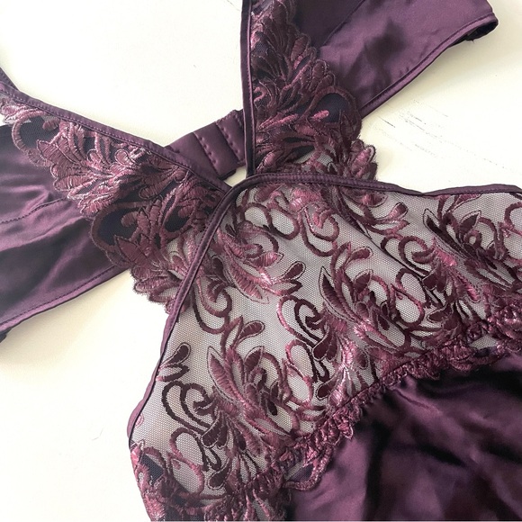 NWOT Coco de Mer Amalie Violet Teddy - Picture 4 of 9